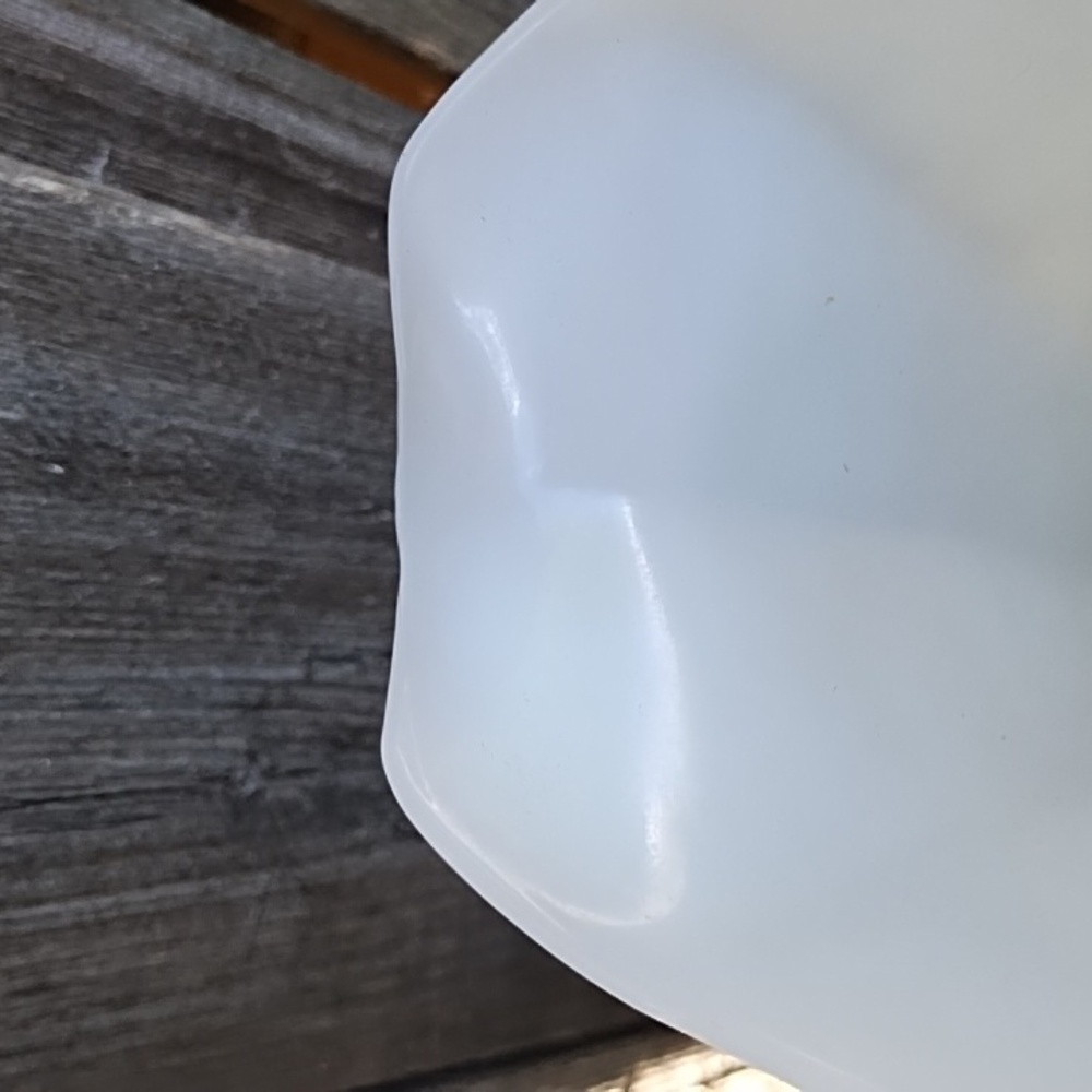 White Milk Glass Pitcher (Grape Design) - Picture 5 of 11